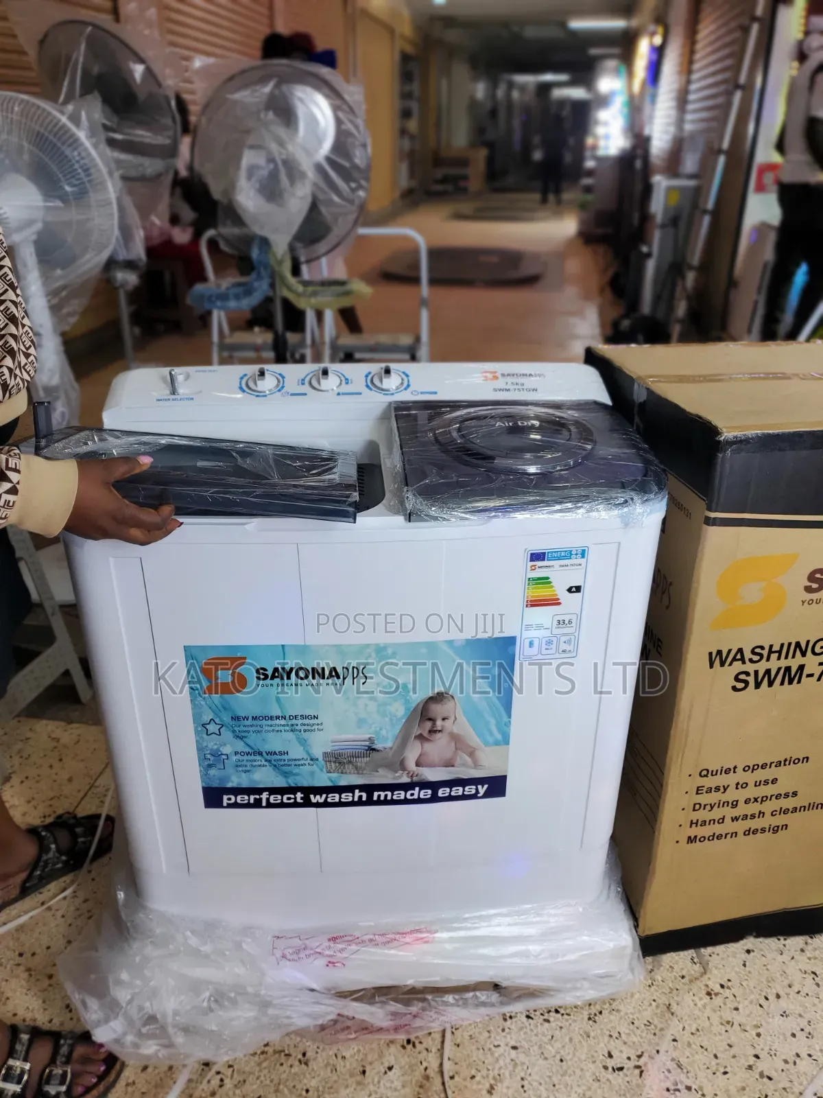 7.5kg Twin Tub Sayona Washing Machine