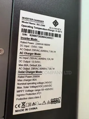 Pure Sine Wave SUMRY 2200VA Solar Inverter for Home