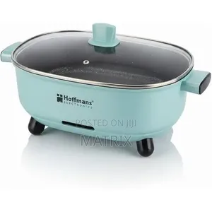 6L Electric Hot Pot With Glass Lid, 1500W Non-Stick Cooker