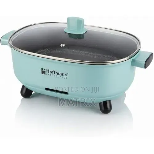 6L Electric Hot Pot With Glass Lid, 1500W Non-Stick Cooker