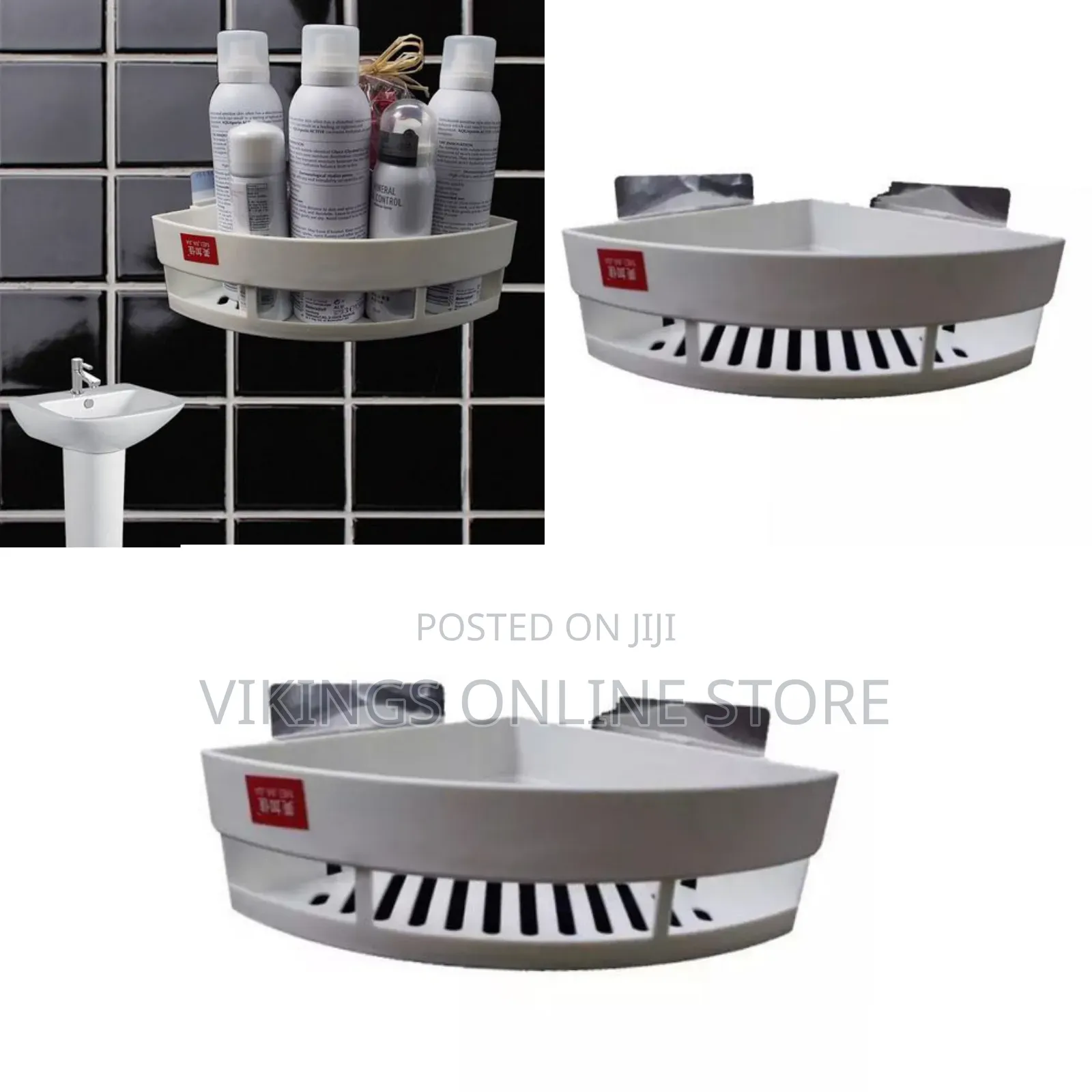 Toiletry Kitchenette, Bathroom Organizer Shelf Rack, White