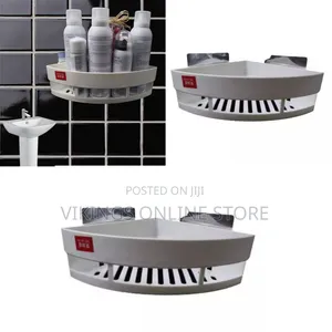 Toiletry Kitchenette, Bathroom Organizer Shelf Rack, White