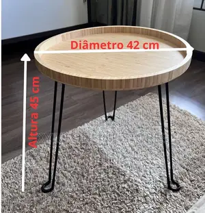 Tadao Round Bamboo Side Table