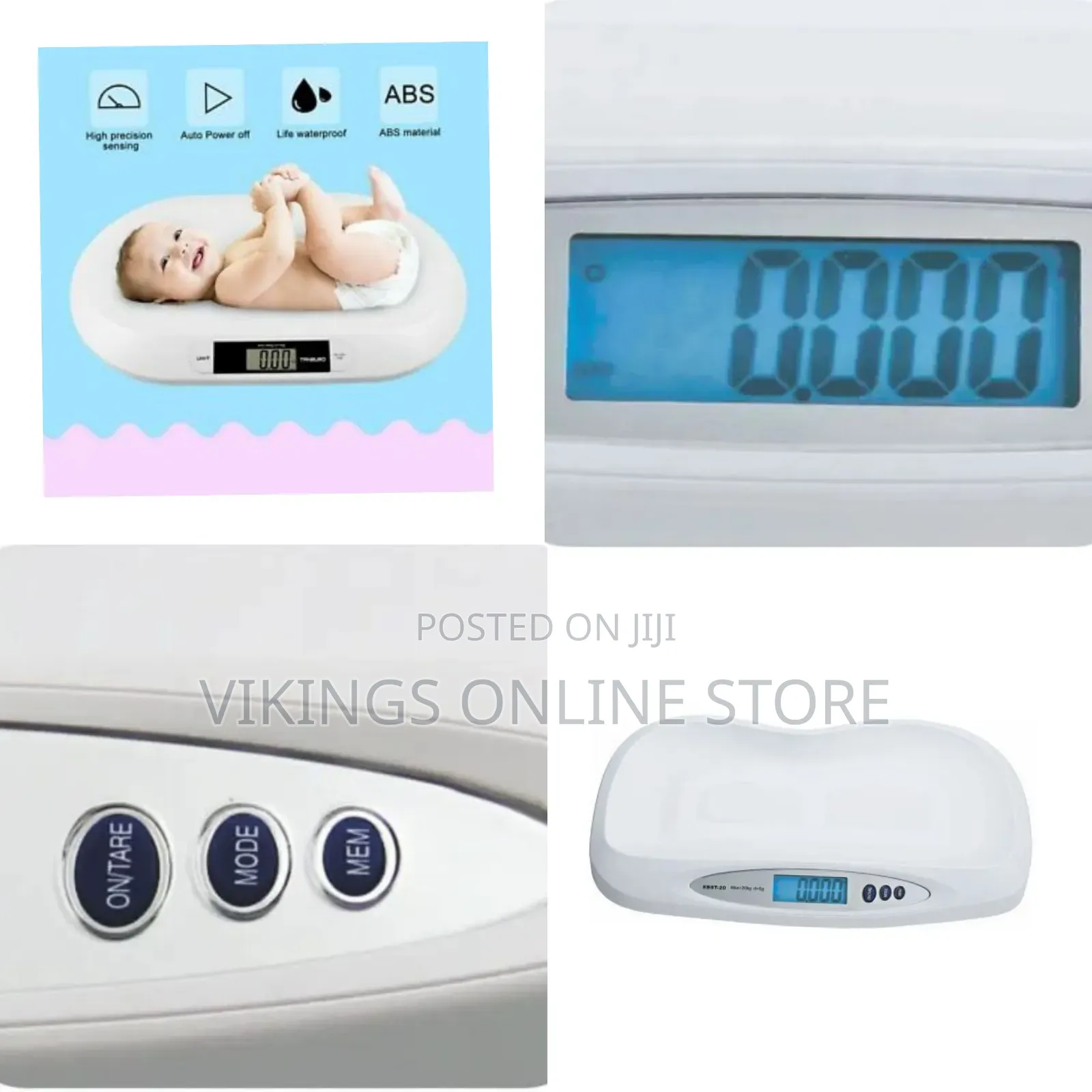 Electronic Baby Weighing Scale EBST-20, White