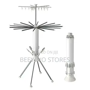 Foldable Rotating Laundry Drying Rack.