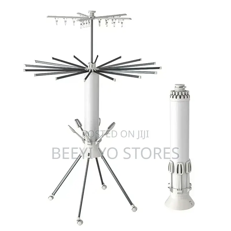 Foldable Rotating Laundry Drying Rack.