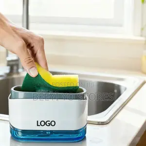 2-in-1 Soap Dispenser and Sponge Caddy.