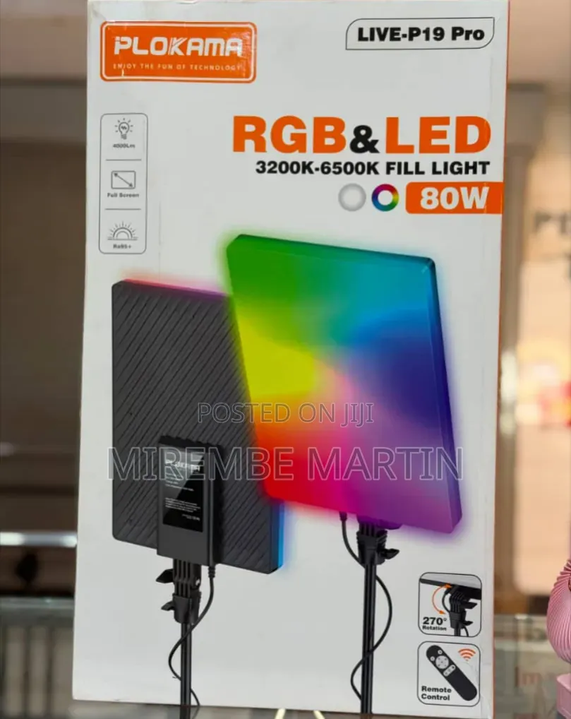 Plokama 80w RGB and Led Fill Light