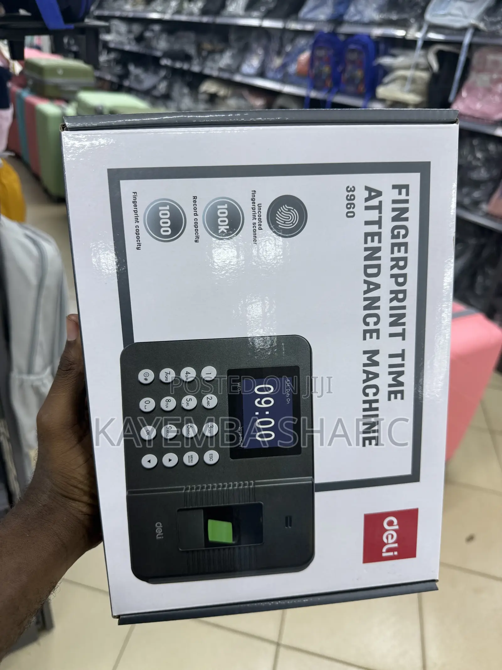 Deli E3960 Biometric Fingerprint Time Attendance Machine