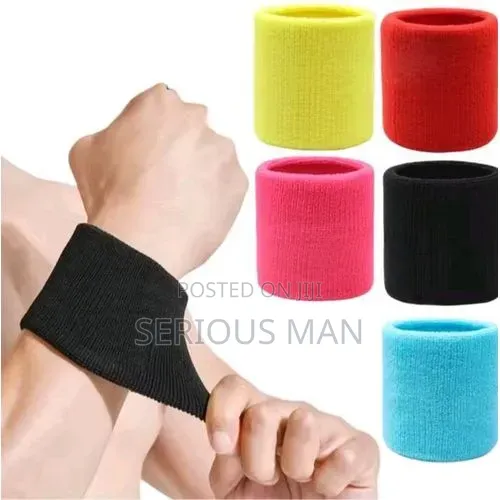 2PCS Cotton Fitness Run Sweatband Gym Wristband