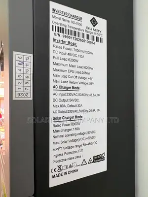 SUMRY 6200W Hybrid Solar Inverter With Built-in 110A MPPT