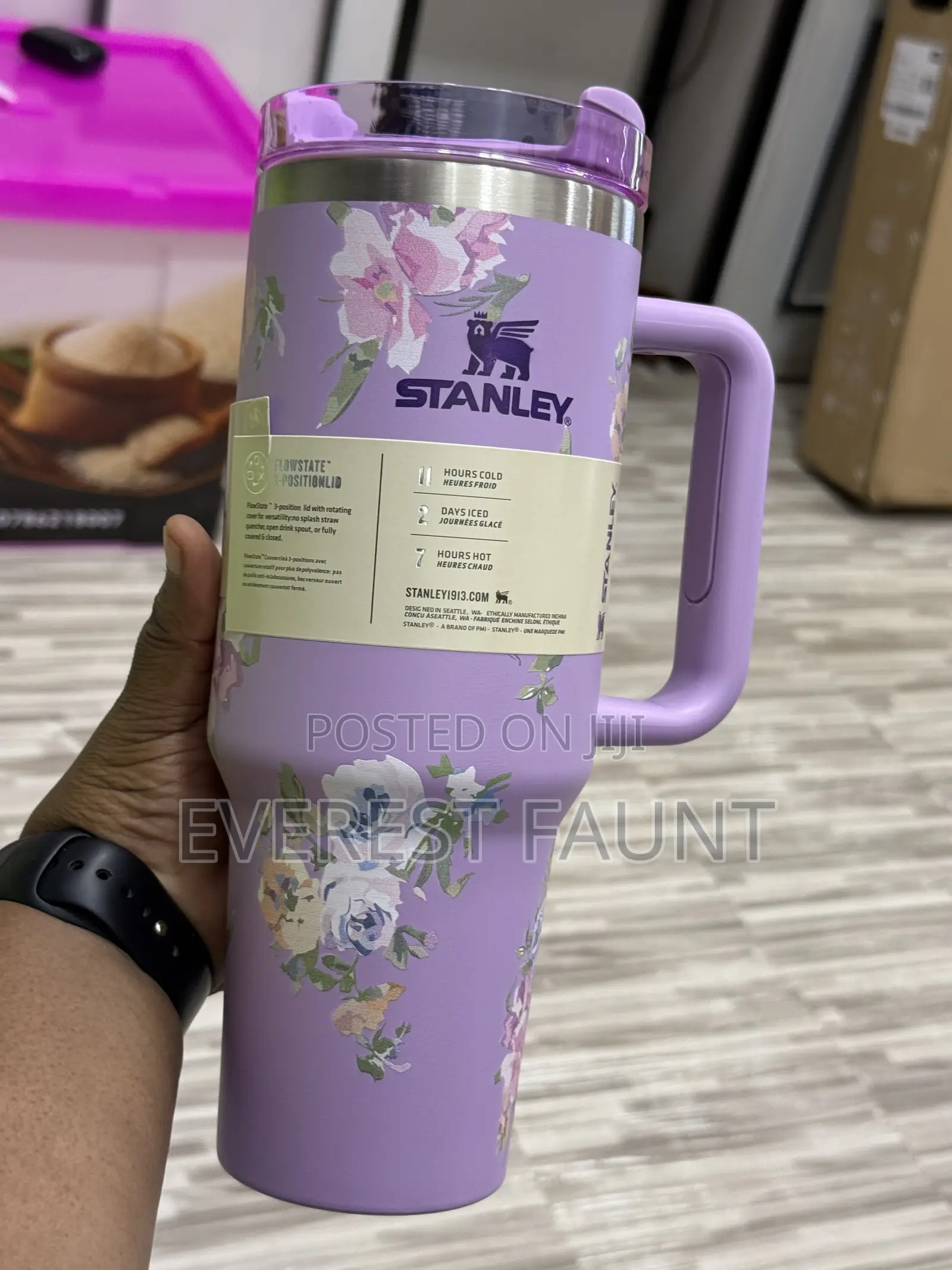 Stanely Cup Floweres Purple