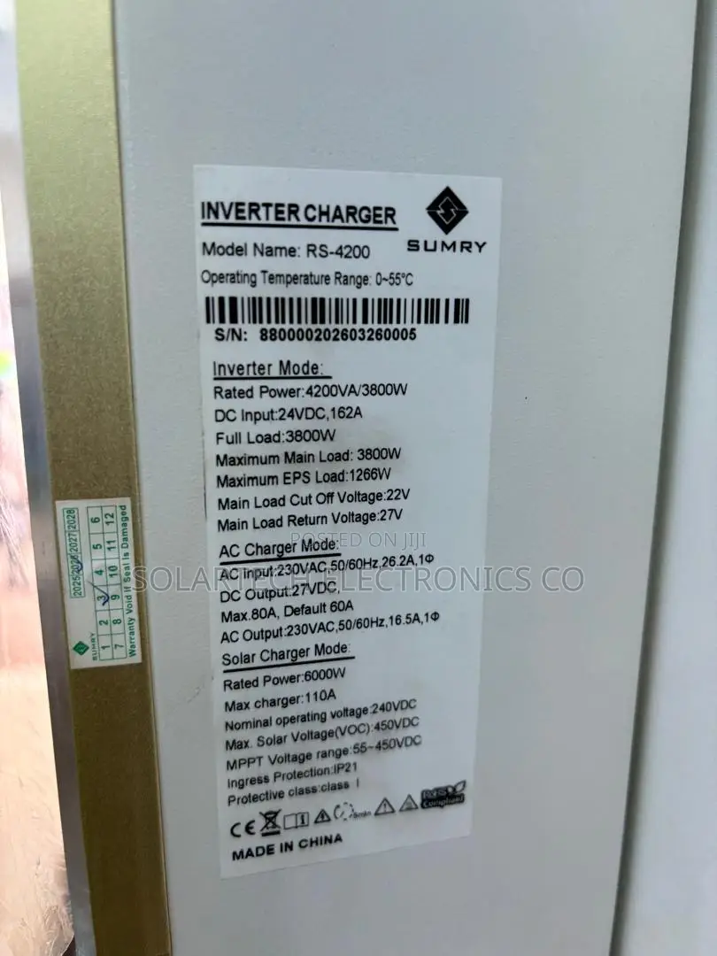 SUMRY 4200VA 3800W Hybrid Solar Inverter