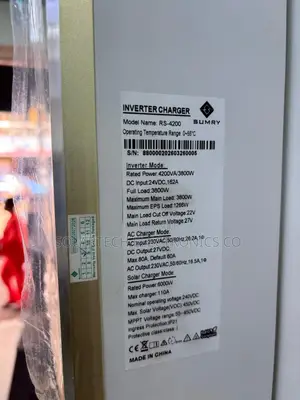 SUMRY 4200VA Solar Inverter With 6000W PV Capacity