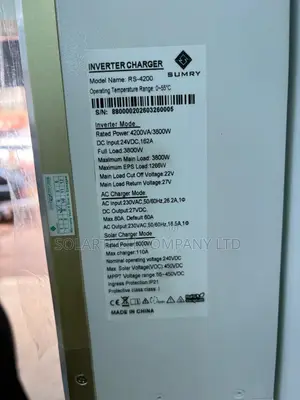 SUMRY 3800W Hybrid Inverter With Built-in 110A MPPT