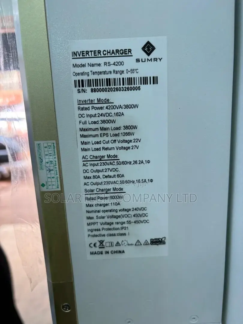 SUMRY 3800W Hybrid Inverter With Built-in 110A MPPT