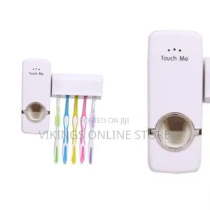 Touch Me- Automatic Toothpaste Dispenser 5 Toothbrush Holder Set