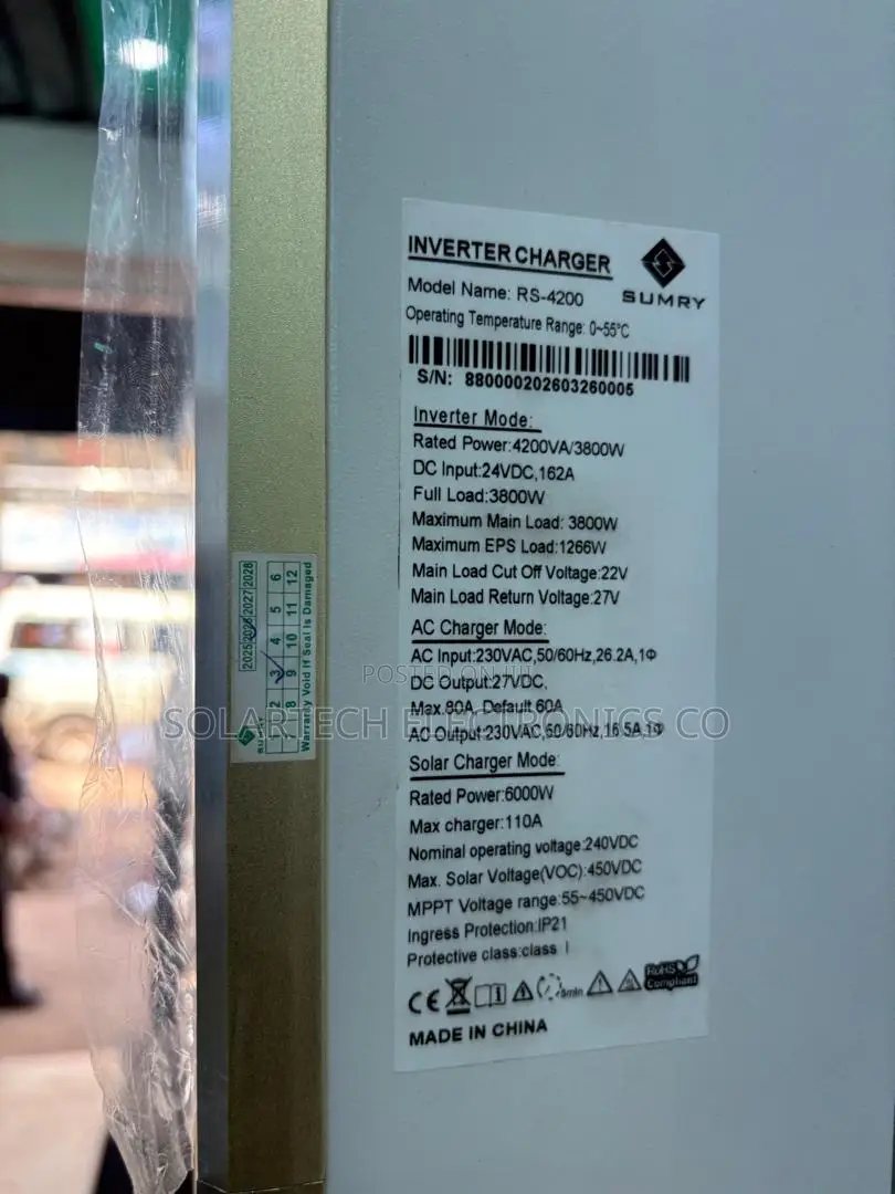 4.2kva Sumry 4200va Hybrid Inverter With 450v MPPT Input