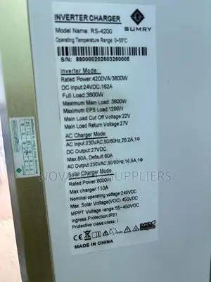 Sumry 4200va 3800w Hybrid Solar Inverter With 110a MPPT
