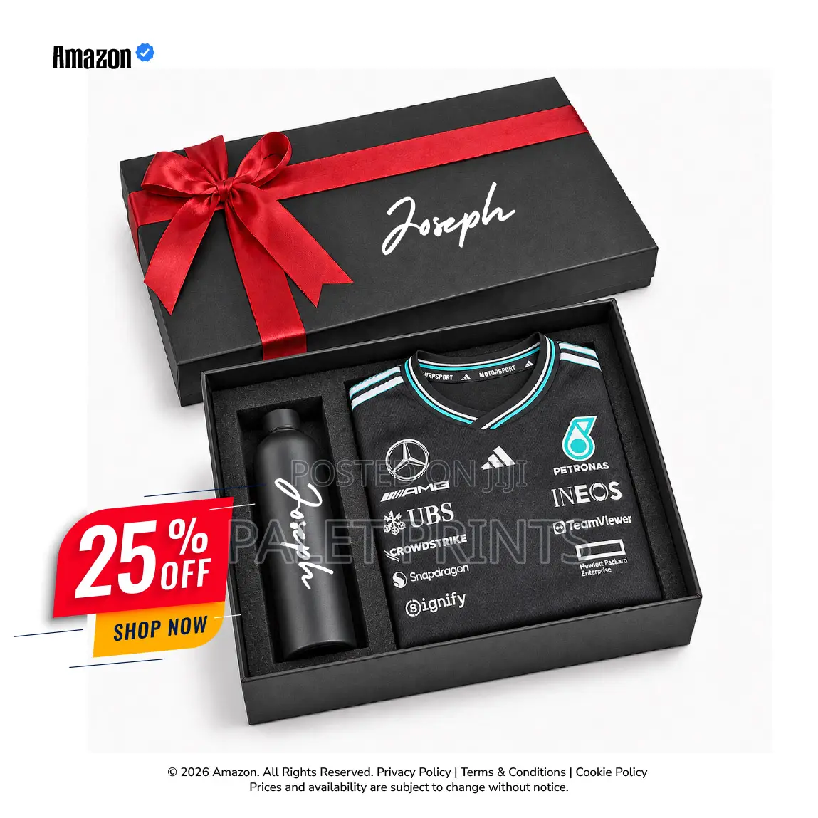 F1 Jersey and Customized Bottle GIfts for Men
