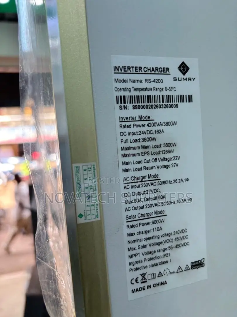 SUMRY 4200VA Hybrid Inverter With 450V MPPT Input