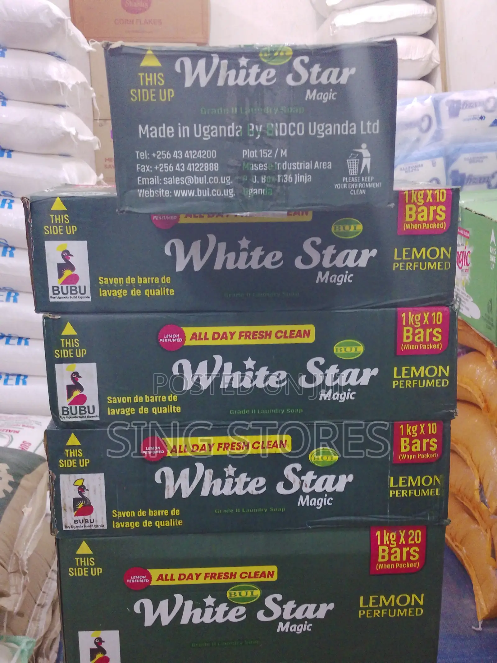 White Star Magic Bar Soap 1KG Box With 10 Bars