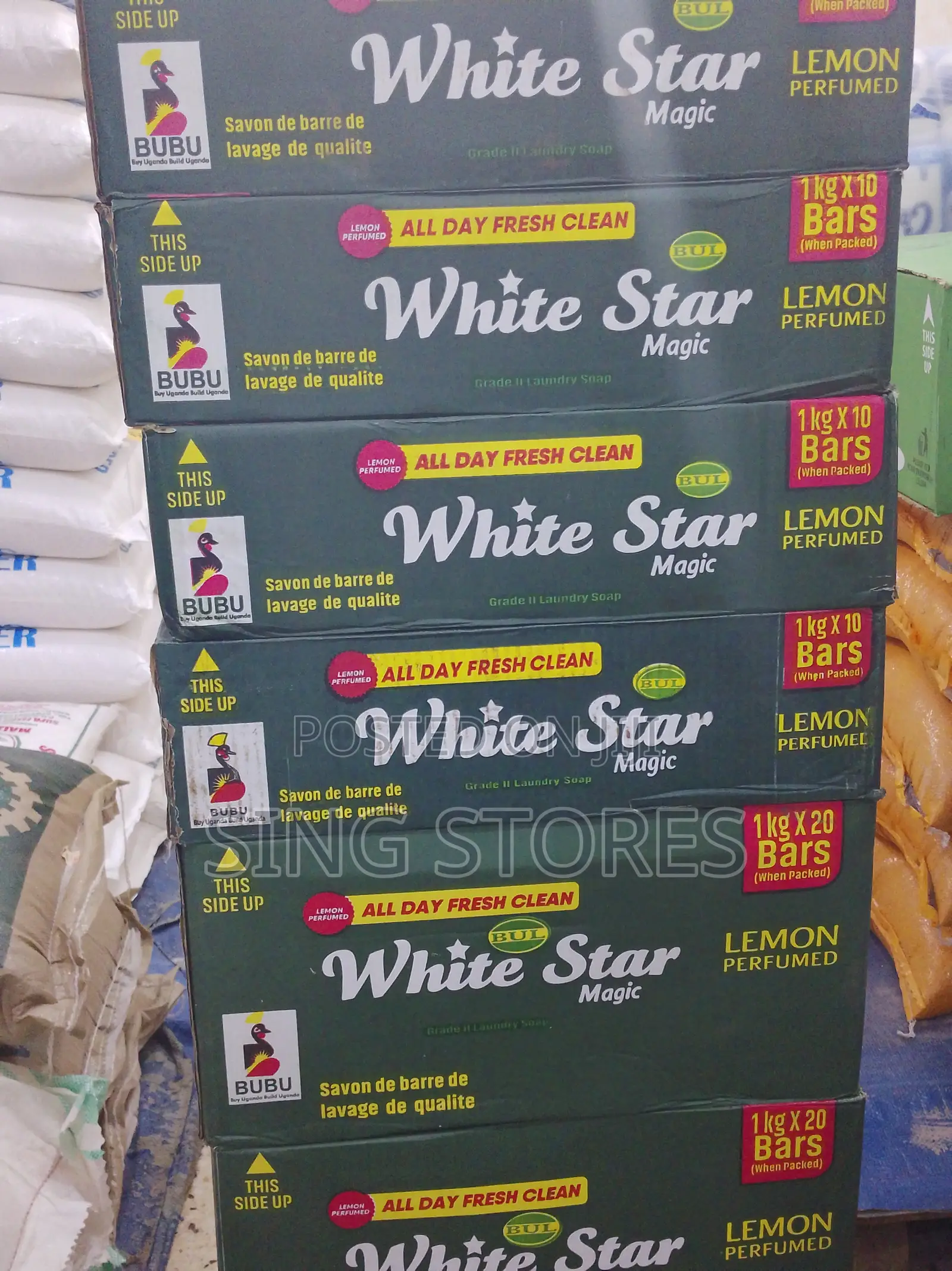 White Star Magic Bar Soap 1KG Box With 10 Bars