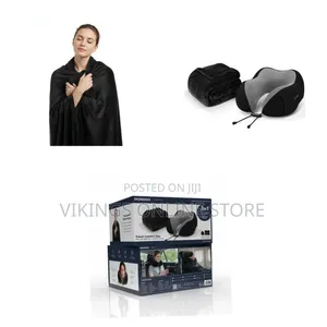 Porodo 2 in 1 Travel Comfort Duo With Velvet Memory Foam Pillow