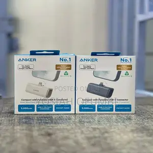 Anker Nano Powerbank ( 22.5W,5000mAH, Built-in-USB-C Connector)