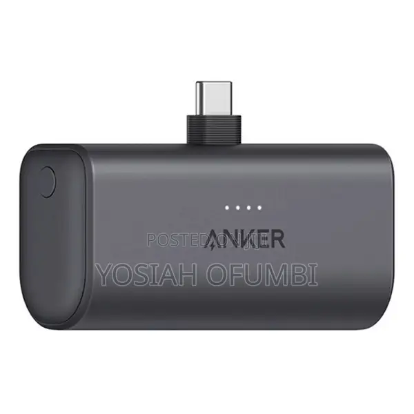 Anker Nano Powerbank ( 22.5W,5000mAH, Built-in-USB-C Connector)