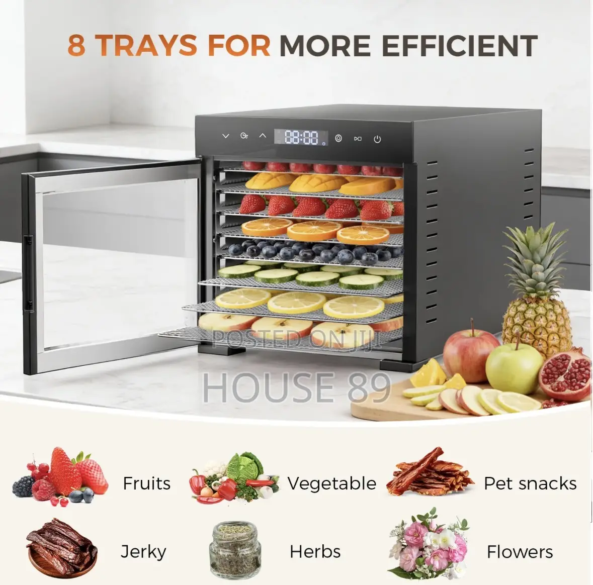 Tray Stainless Steel Food Dehydrator