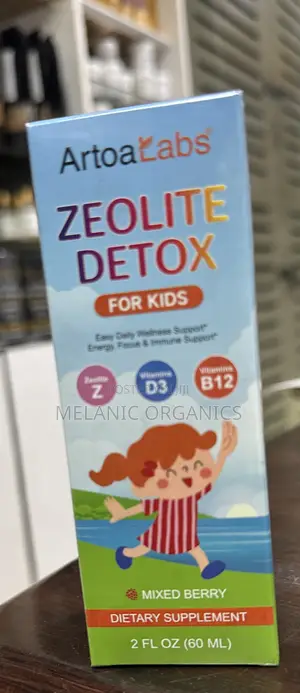 Zeolite Detox for Kids Liquid Pure Vitamins B12 D - Kids Gentle