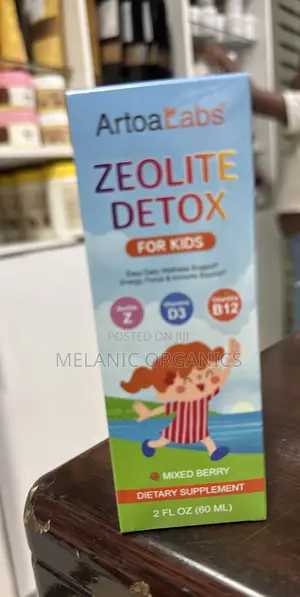 Zeolite Detox for Kids Liquid Pure Vitamins B12 D - Kids Gentle