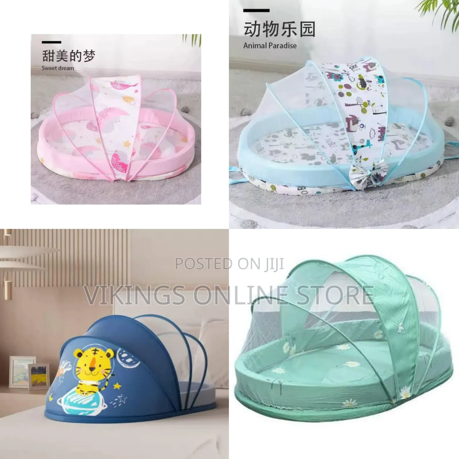 Baby Crib Newborn Baby Bed Mosquito Net Proof Folding Bed Convenient