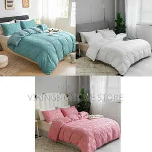 6*6 Embroidery Fabric Duvet Cover Set Soft Brushed Microfiber TC600