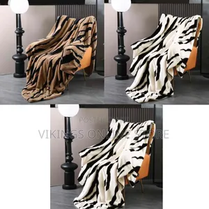 200*230 Fuzzy Zebra Striped Faux Fur Throw Blanket Super Soft Throw