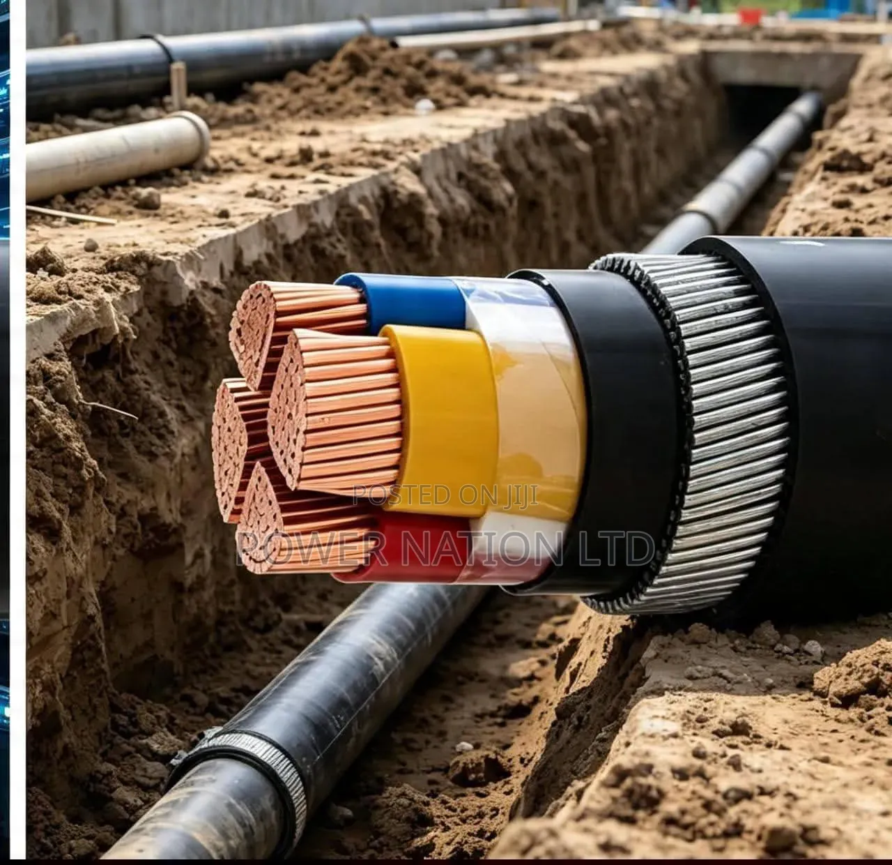 10mm 4 Core Armoured/Underground Cable