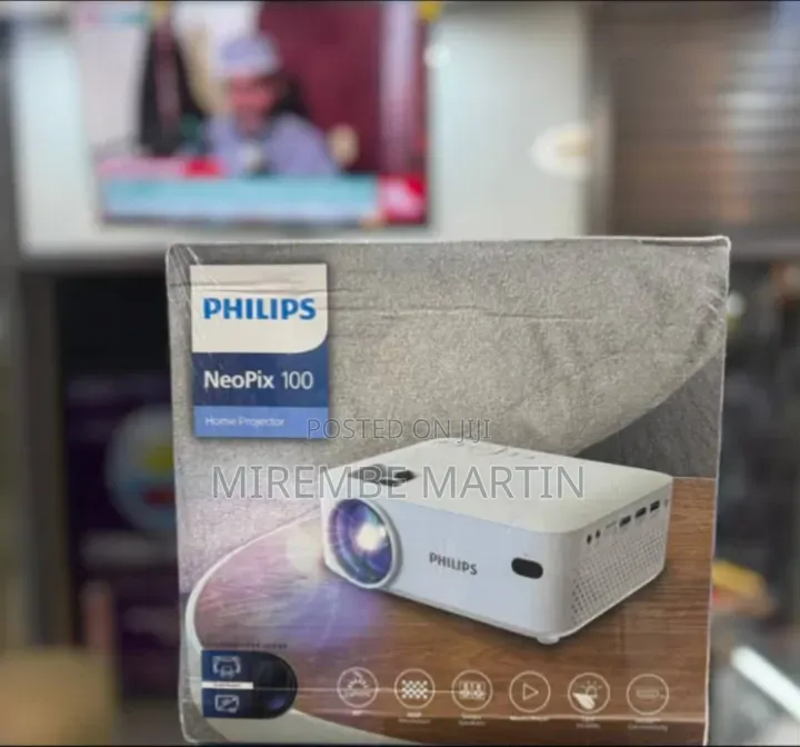 Philips NeoPix 100 Fixed Projector, 65" (165 Cm) Screen, LED, Built-