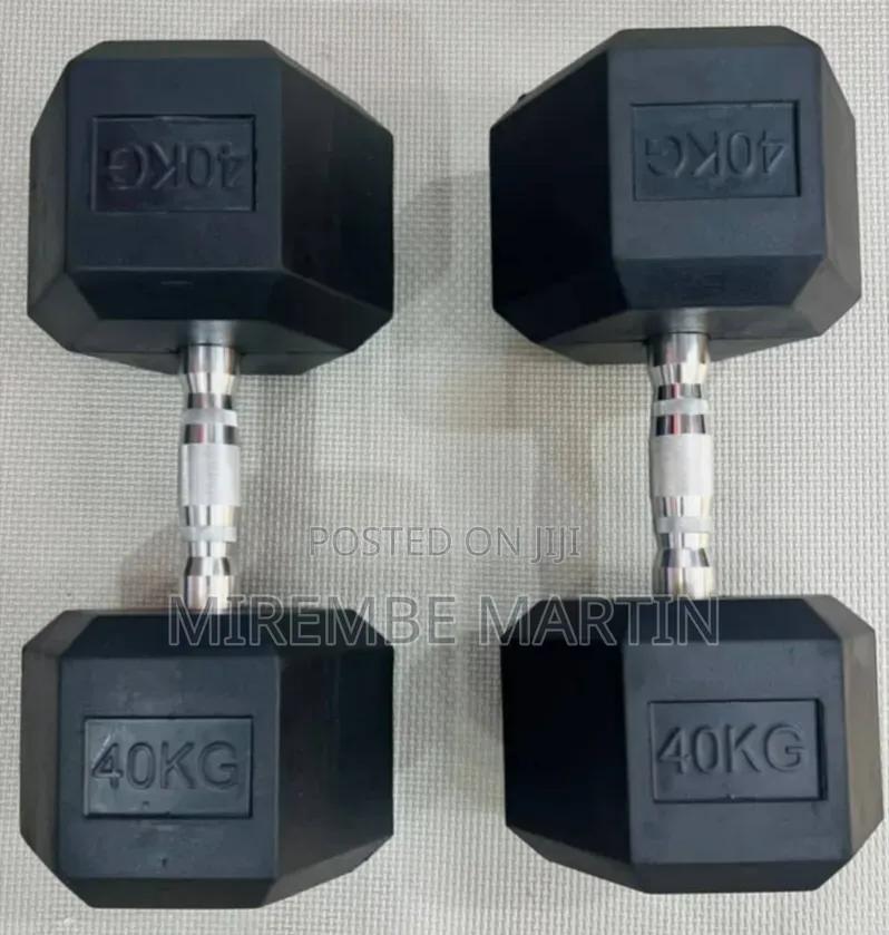 Black Dumbbell40kg Pair