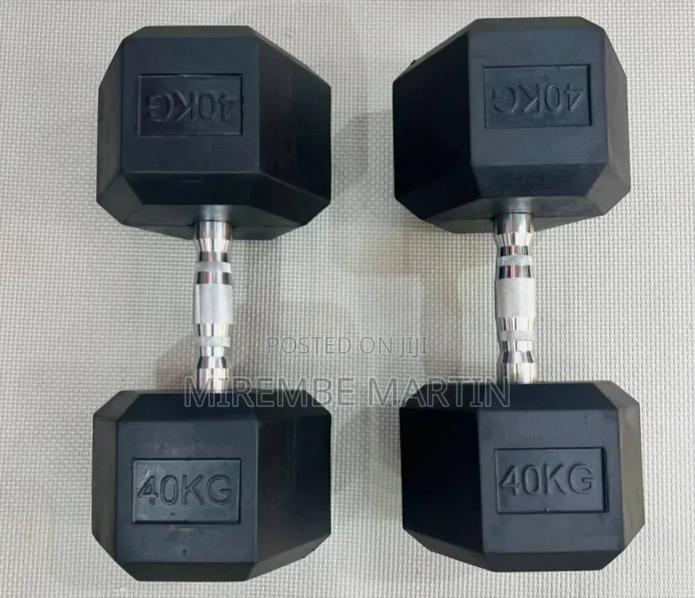 Black Dumbbell40kg Pair