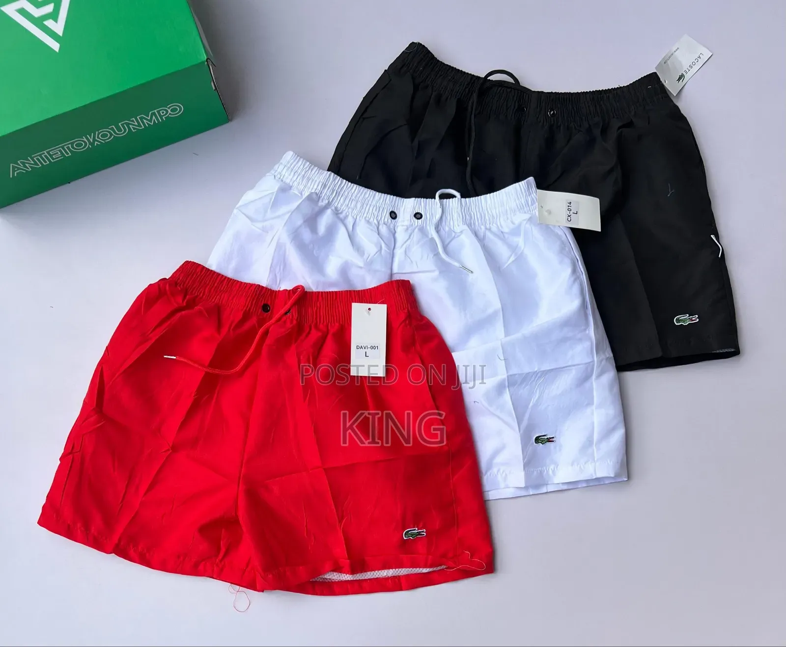 Lacoste, Louis Vuitton, and Hugo Boss Swim Shorts