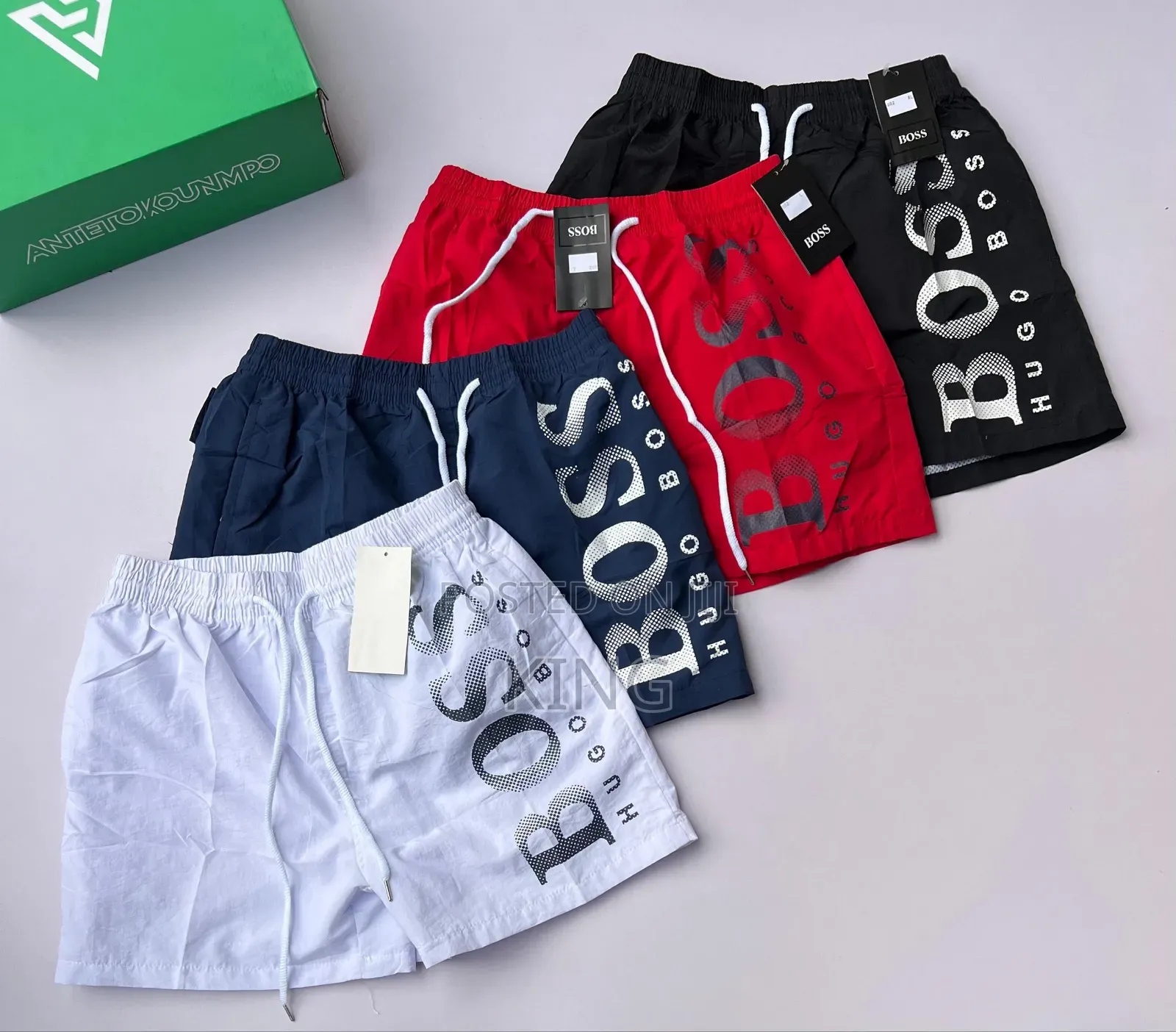 Lacoste, Louis Vuitton, and Hugo Boss Swim Shorts