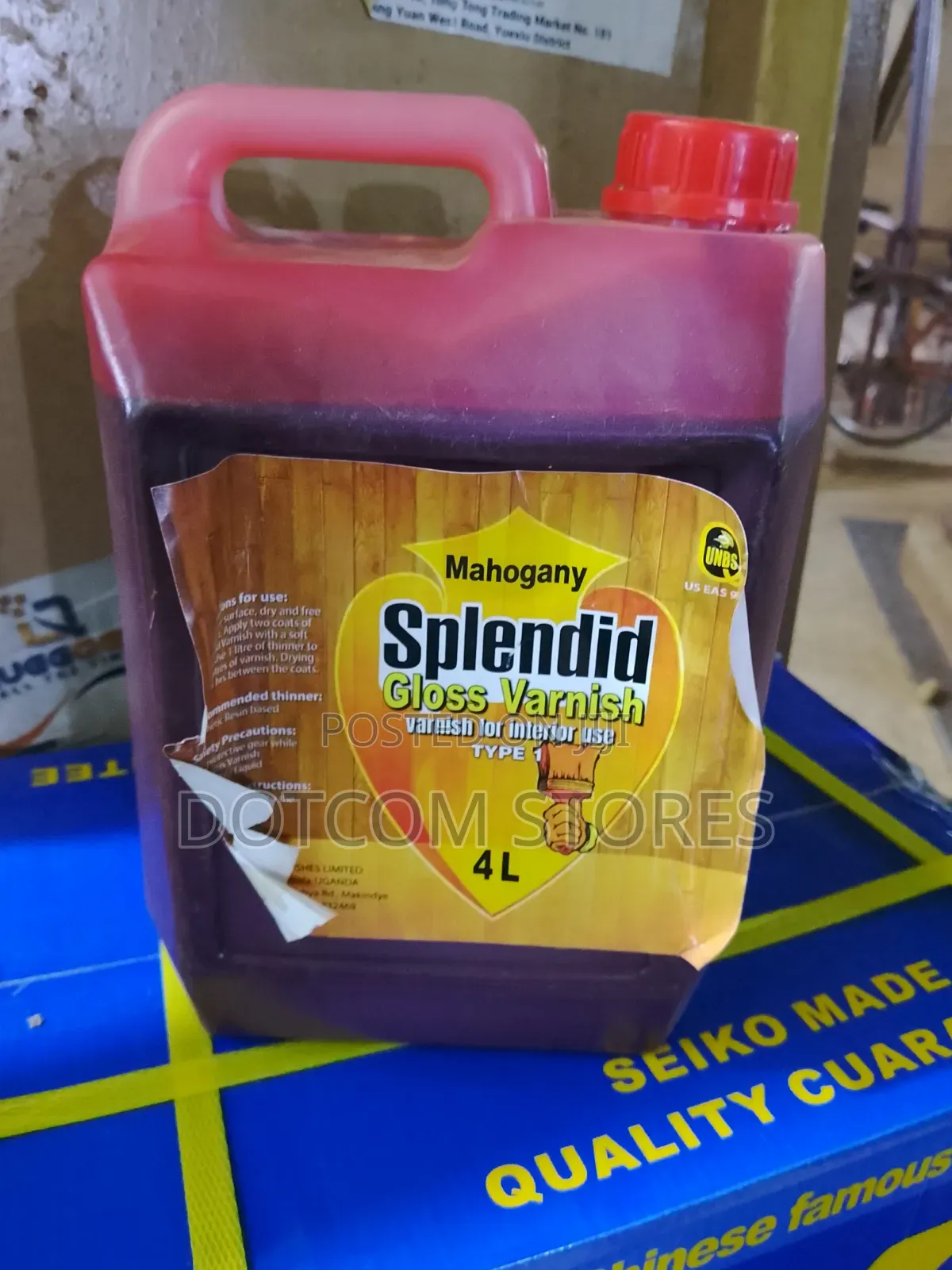 4L Mahogany Gloss Vanish for Interior Use