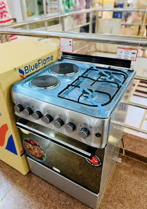 Blue Flame 60 × 60 Cm 2 Gas + 2 Electric Freestanding Cooker