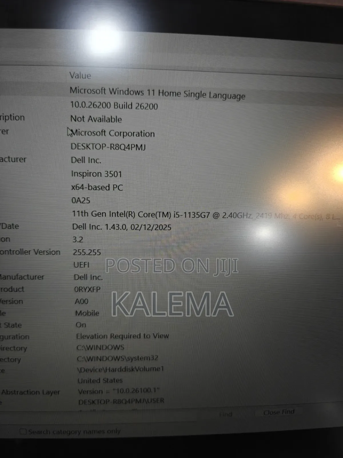 New Laptop Dell Inspiron 15 3501 8GB Intel Core i5 HDD+SSD 256GB