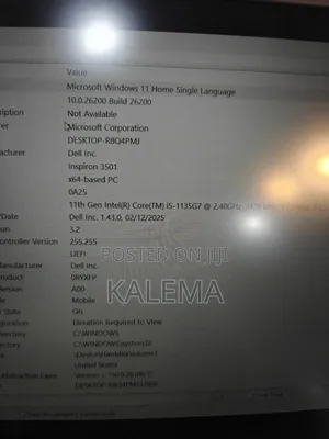 New Laptop Dell Inspiron 15 3501 8GB Intel Core i5 HDD+SSD 256GB