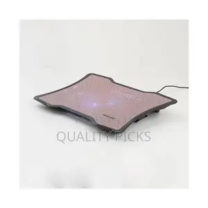 M5 Laptop Cooling Pad Aeaturing a Vibrant Green Mesh Surface