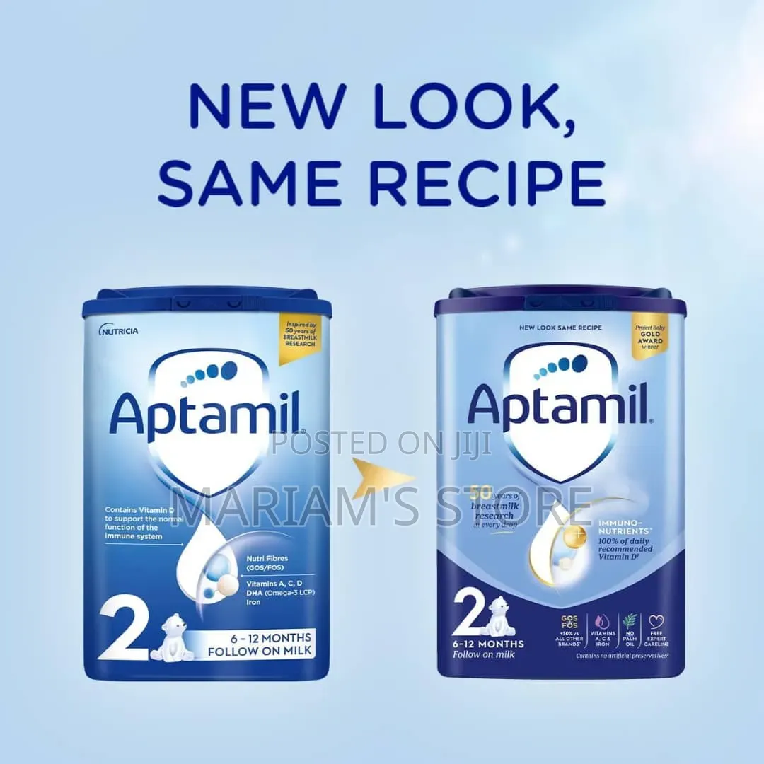 Aptamil 2 Follow on Milk, a Baby for Infants Aged 6 to 12 Months.