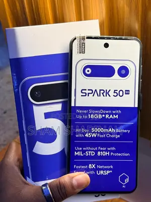 New Tecno Spark 50 128 GB Blue