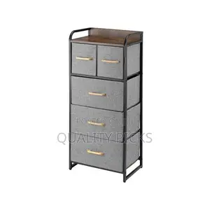 Fabric Dresser With 5 Drawers